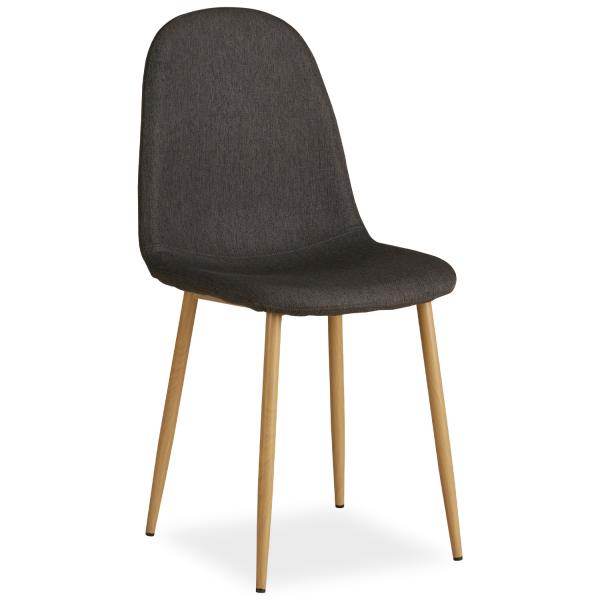 2er Set Anthrazit Esszimmerstühle Küchenstühle Polsterstühle Modern - Palo24