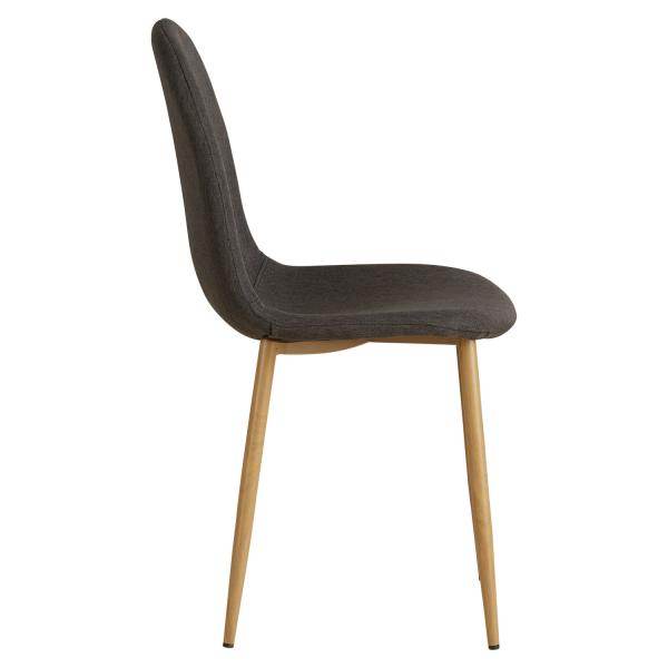2er Set Anthrazit Esszimmerstühle Küchenstühle Polsterstühle Modern - Palo24
