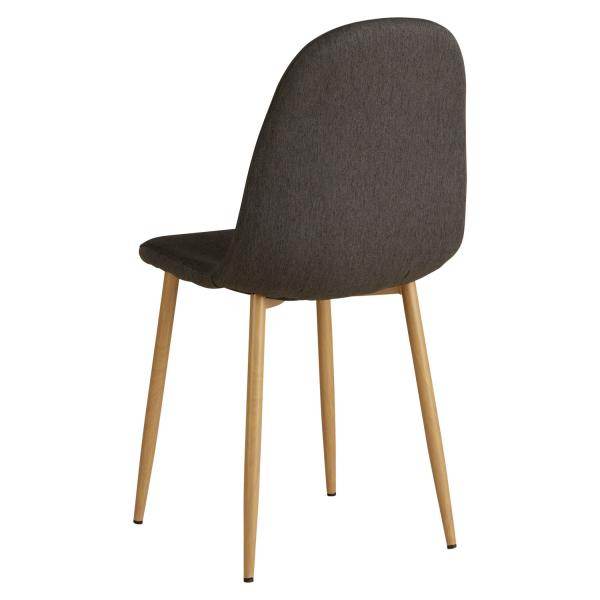 2er Set Anthrazit Esszimmerstühle Küchenstühle Polsterstühle Modern - Palo24