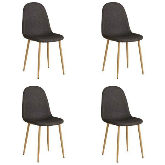 4er Esszimmerstuhl Set Anthrazit Esszimmerstühle Küchenstühle Polsterstühle - Palo24