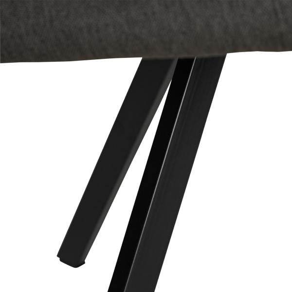 Polsterstuhl Anthrazit Esszimmerstuhl Polstersessel Armlehnenstuhl - Palo24