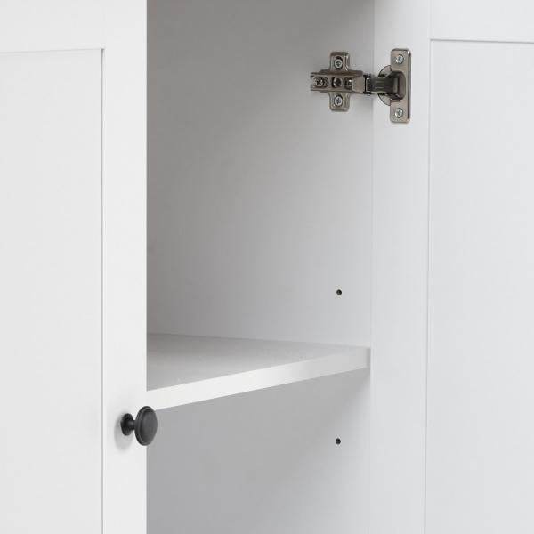 Kommode Sideboard Holz Eiche Weiss Massiv Highboard Anrichte - Palo24