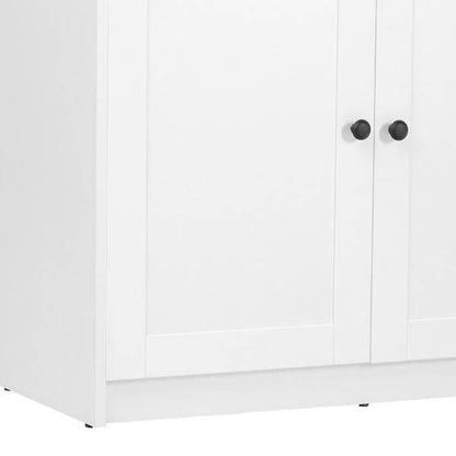 Kommode Sideboard Holz Eiche Weiss Massiv Highboard Anrichte - Palo24