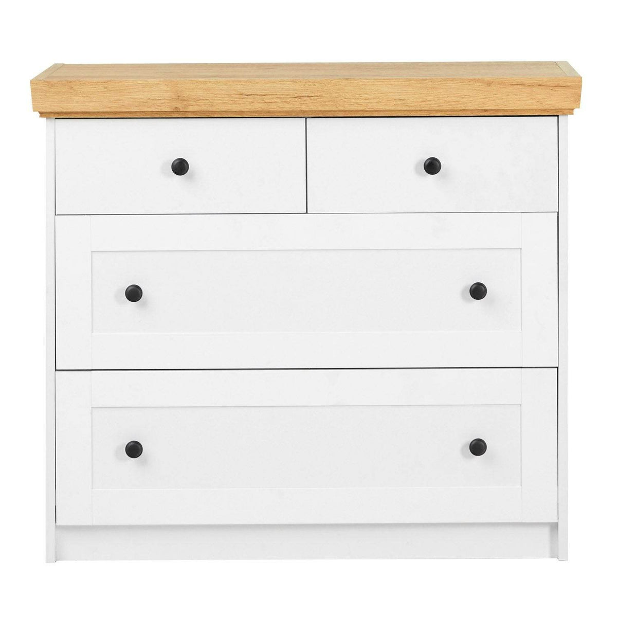 Kommode Sideboard Holz Eiche Weiss Massiv Schrank Highboard Anrichte - Palo24