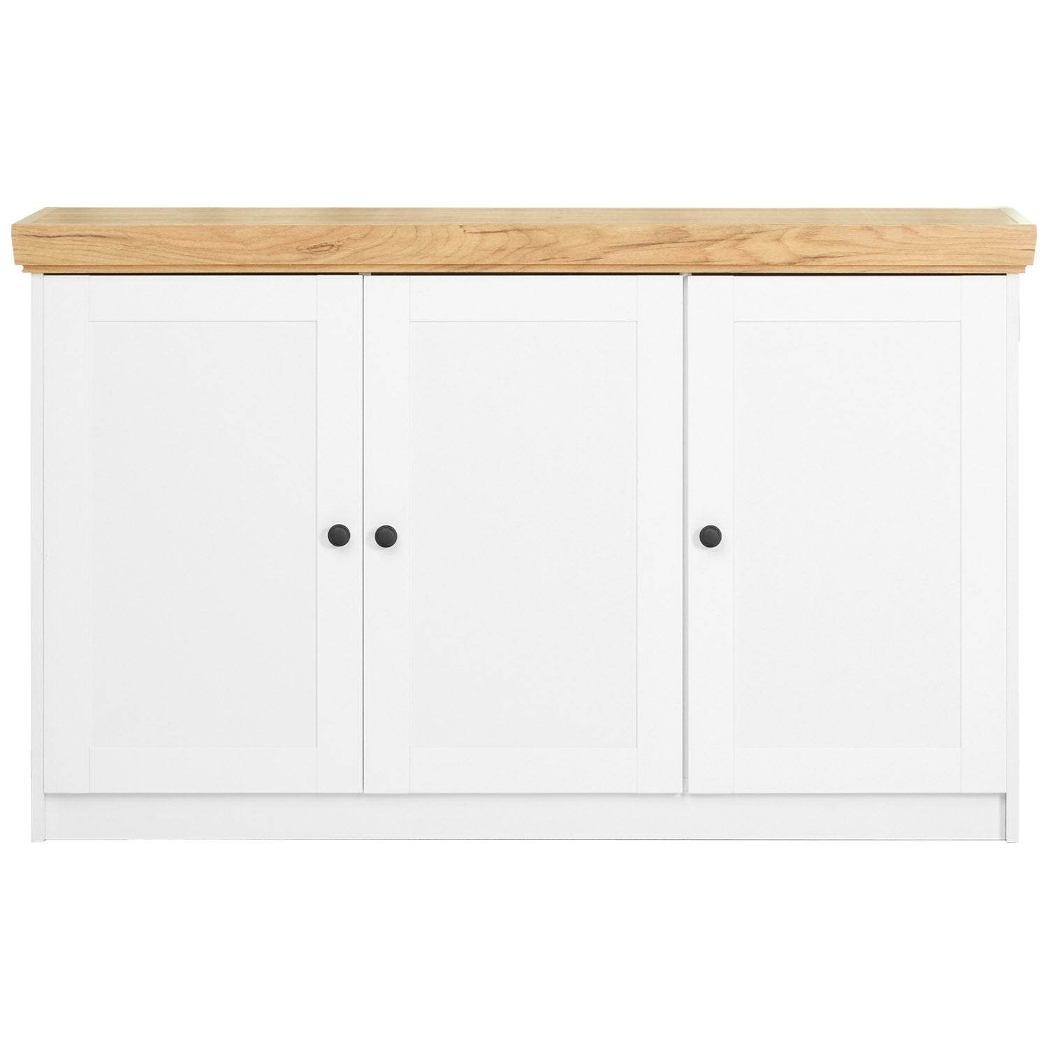 Kommode Sideboard Holz Eiche Weiss Massiv Schrank Highboard Anrichte - Palo24