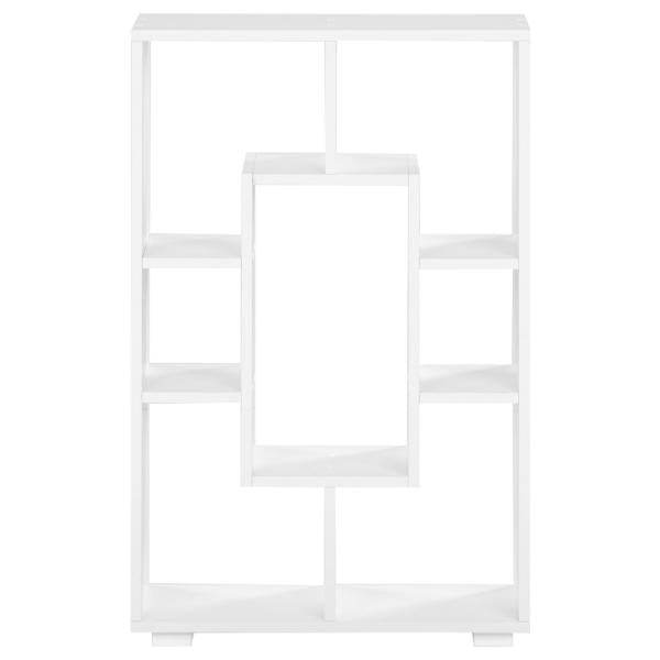 Standregal Wandregal 7 Fächer Bücherregal 4 Varianten Weiss Holz Massiv - Palo24