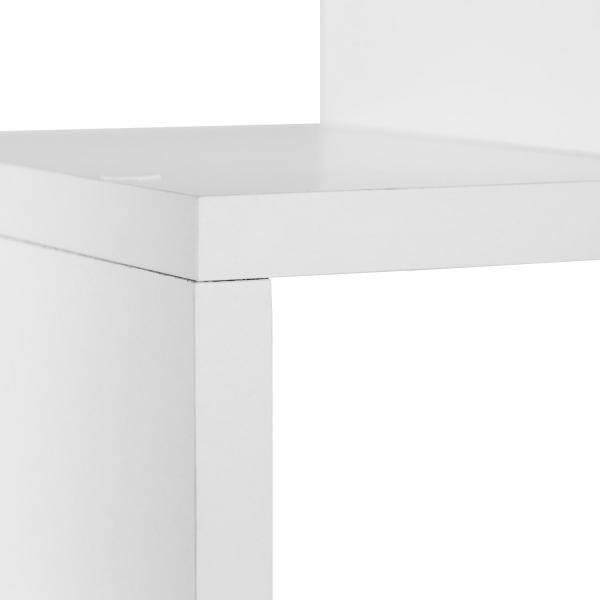 Standregal Wandregal 7 Fächer Bücherregal 4 Varianten Weiss Holz Massiv - Palo24