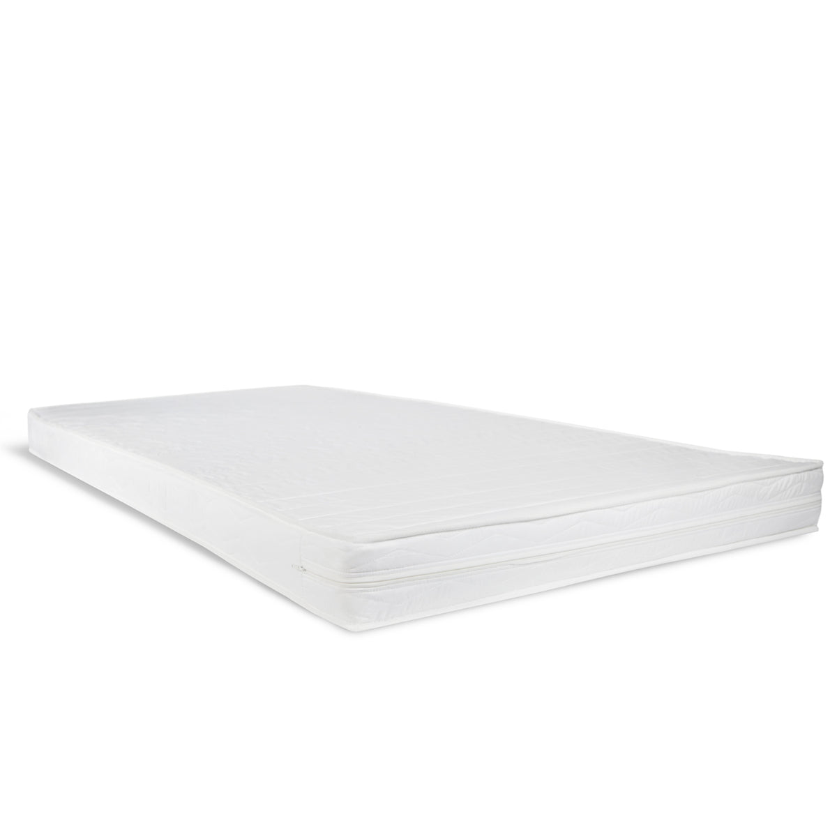 Kinderbett 90x200 Weiss | Bodenbett mit Lattenrost | mit Rausfallschutz | Montessori