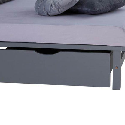 Palettenbett 140x200 cm mit Bettkasten 2er Set Lattenrost Holzbett - Palo24