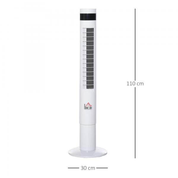 Turmventilator mit Fernsteuerung 85° Oszillierender 110cm Standventilator 50 W - Palo24