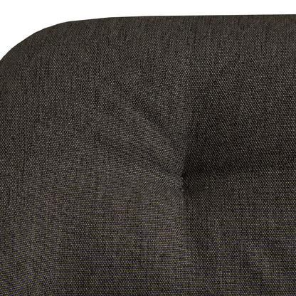 Polsterstuhl Leinen Anthrazit | 2er Set | mit Armlehnen | Küche Esszimmer Büro