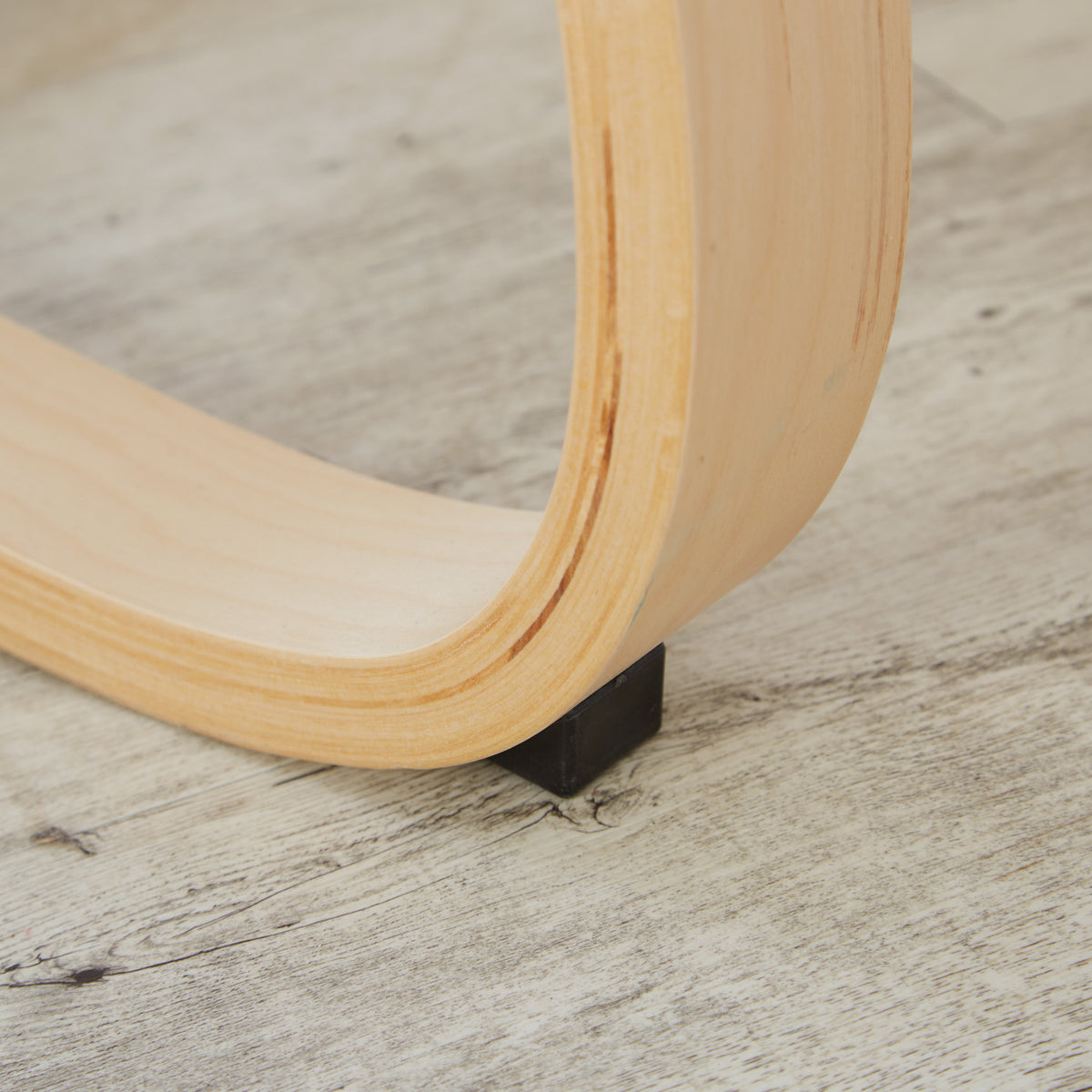 Relaxsessel Grau | ohne Fußstütze | Holz Natur | Schwingsessel Schaukelstuhl