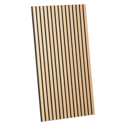 Akustikpaneele Wandpaneele 60 x 120 cm Natur Eiche Holz 3D Leisten - Palo24