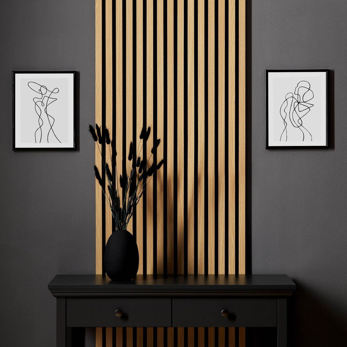 4x Akustikpaneele Wandpaneel 3D Natur - Palo24