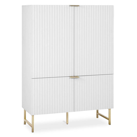 Highboard Anrichte Weiss Holz - Palo24