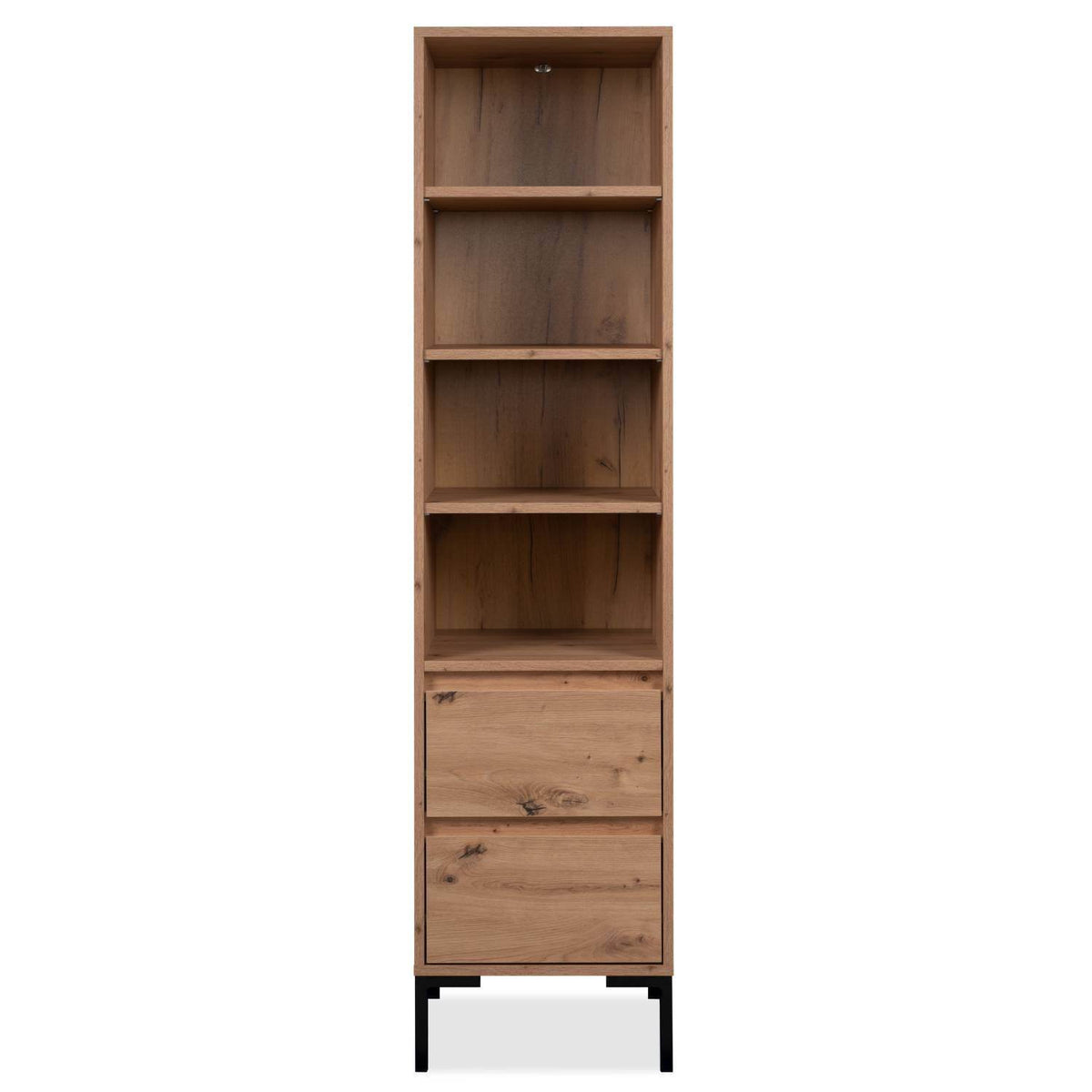 Wohnwand Schrankwand Anbauwand 3 tlg. Modern Eiche Holz Industrial Style - Palo24