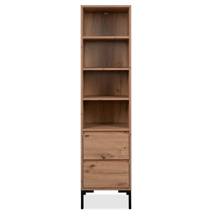 Wohnwand Schrankwand Anbauwand 3 tlg. Modern Eiche Holz Industrial Style - Palo24