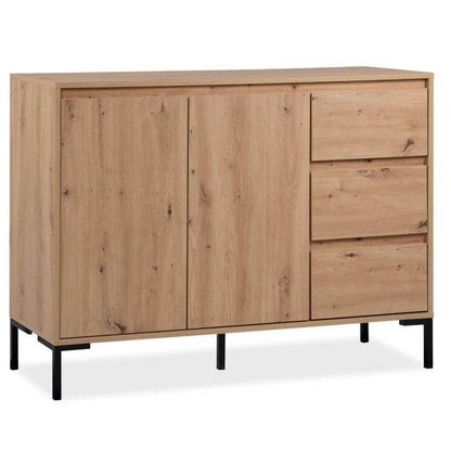 Kommode Sideboard Holz Eiche Anrichte Industrial Look - Palo24