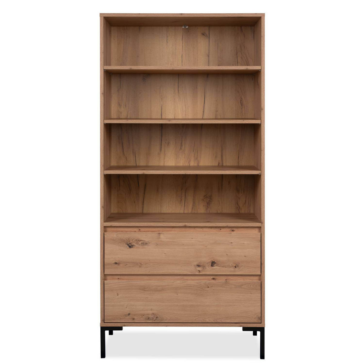 Wohnwand Schrankwand Anbauwand 3 tlg. Modern Eiche Holz Industrial Style - Palo24