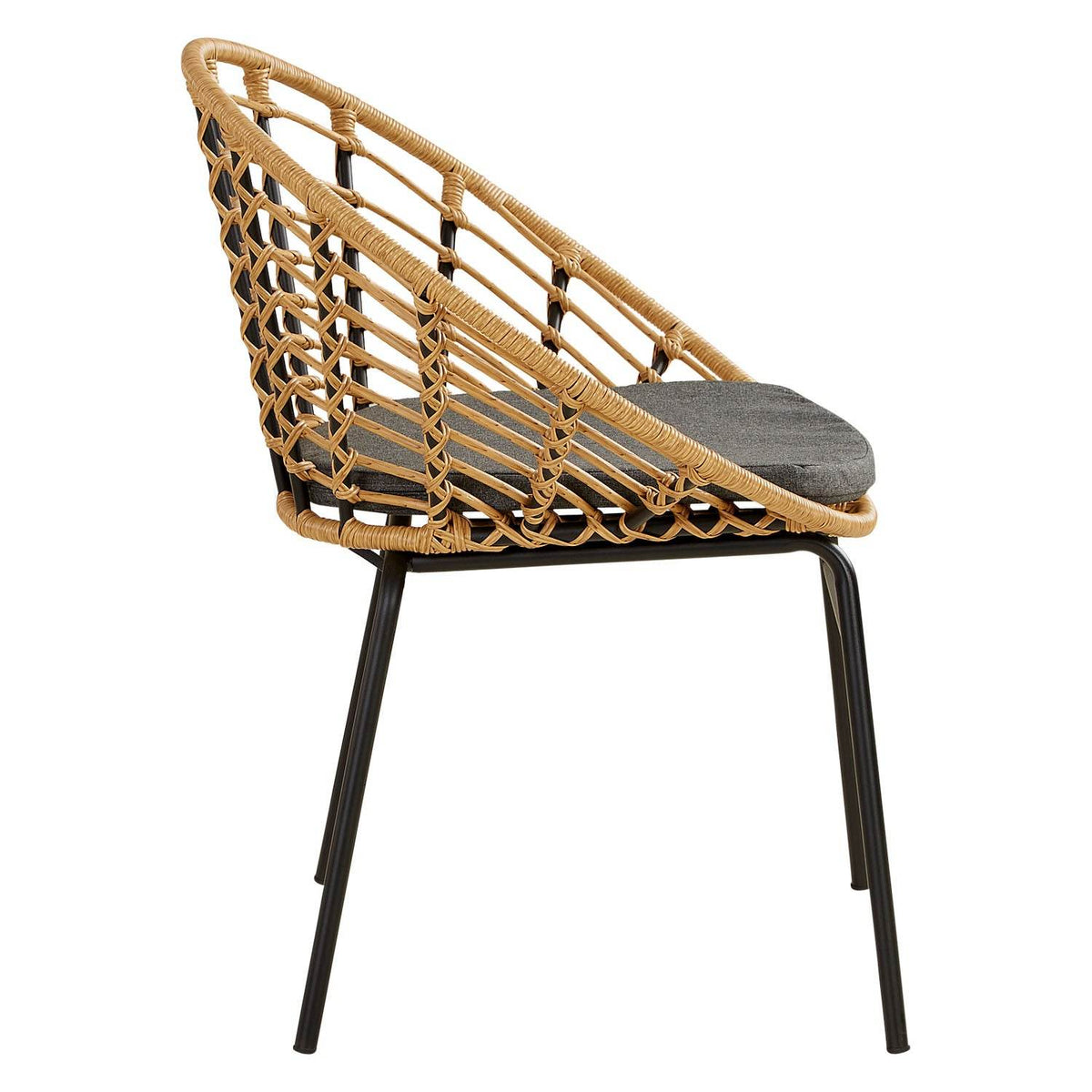 Set Balkonmöbel Poly Rattan Natur Garten Lounge Set 2 Rattanmöbel - Palo24