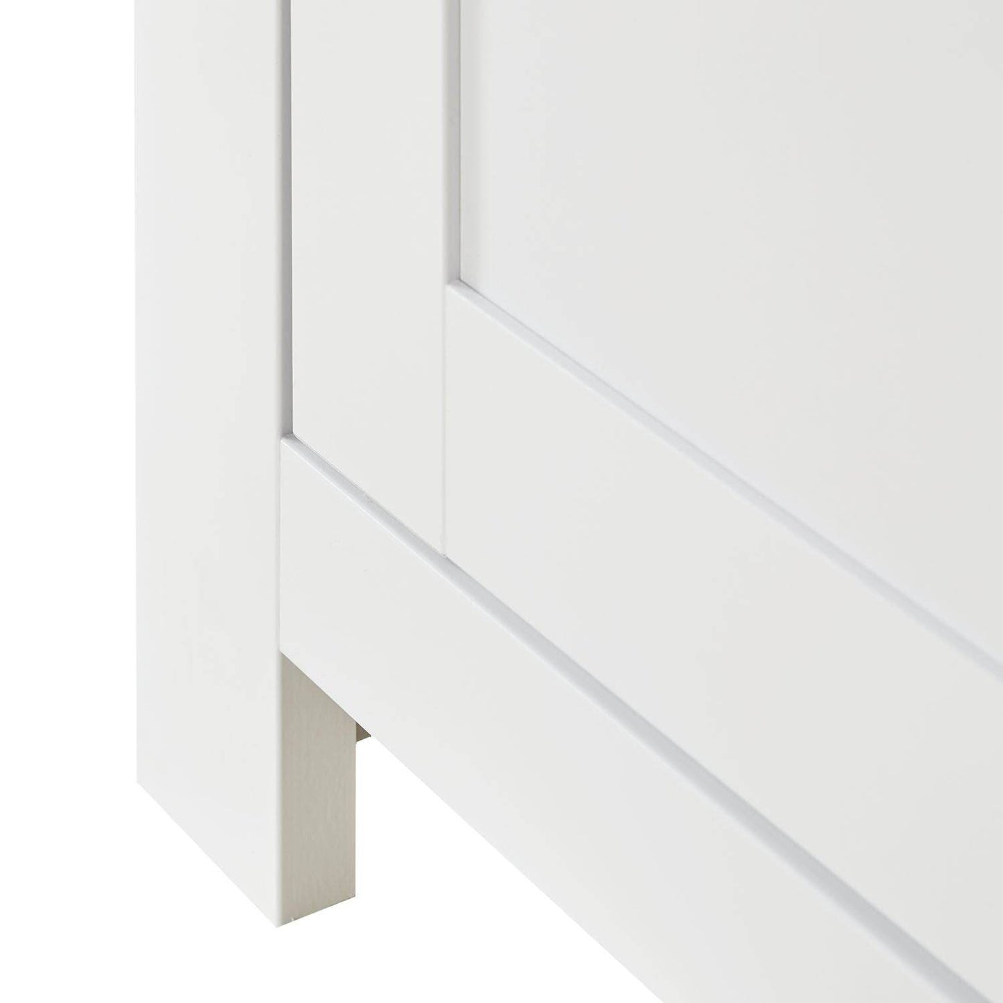 Vitrine Highboard Weiss Eiche - Palo24