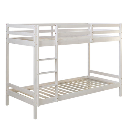 Etagenbett mit Matratzen Doppelstockbett 90x200 cm Hochbett Stockbett Kinderbett
