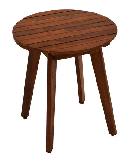 Beistelltisch BAYAMO 40cm rund, Akazie geölt, FSC®-zertifiziert - Palo24