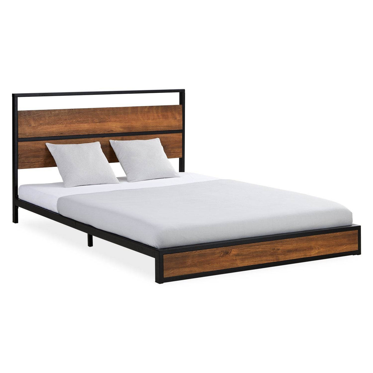 Metallbett 140x200 cm Schwarz mit Lattenrost - Palo24