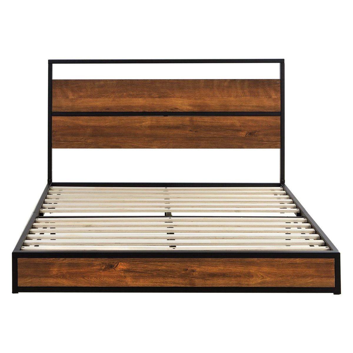 Metallbett 140x200 cm Schwarz mit Lattenrost - Palo24