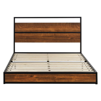 Metallbett 140x200 cm Schwarz mit Lattenrost - Palo24