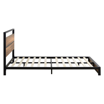 Metallbett 140x200 cm Schwarz mit Lattenrost - Palo24