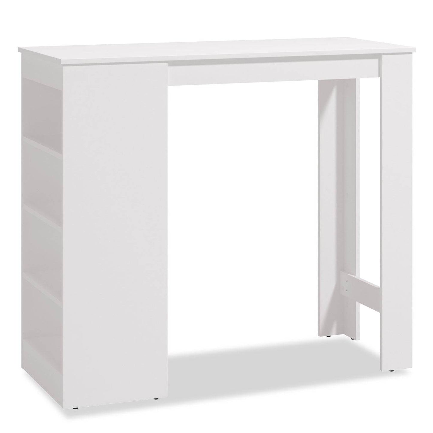 Bartisch 120x50 cm Eiche Natur Weiss - Palo24