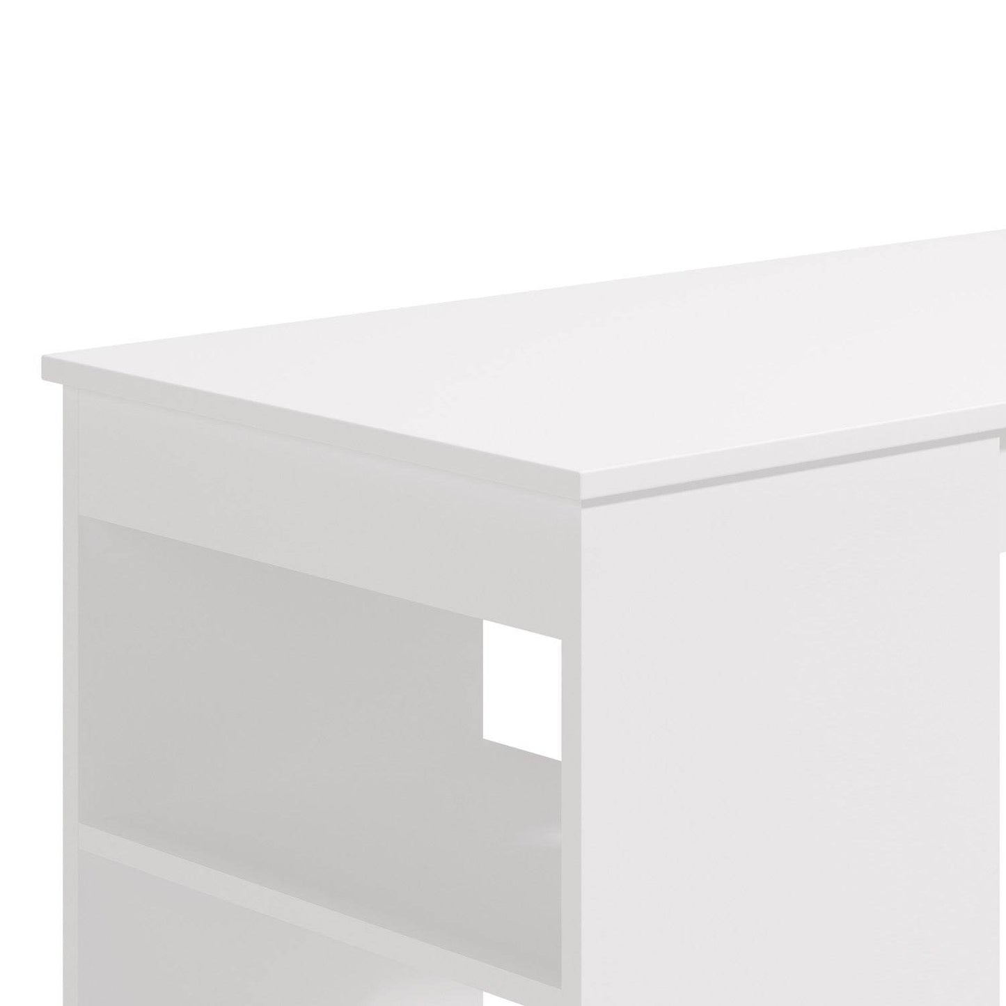 Bartisch 120x50 cm Eiche Natur Weiss - Palo24