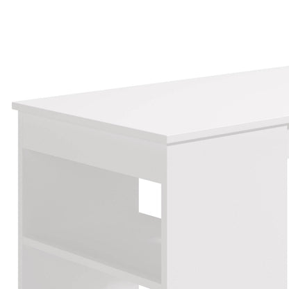 Bartisch 120x50 cm Eiche Natur Weiss - Palo24