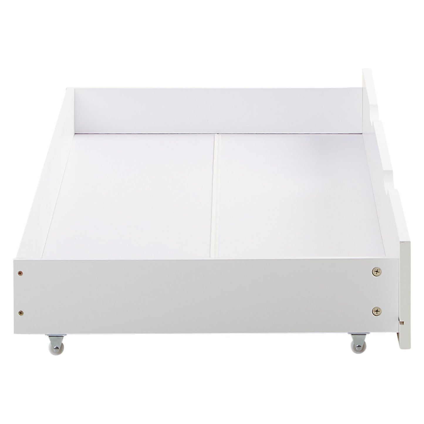 Schublade Bett Bettkasten Auszug Aufbewahrung mit Rollen Holz Weiss Schubkasten