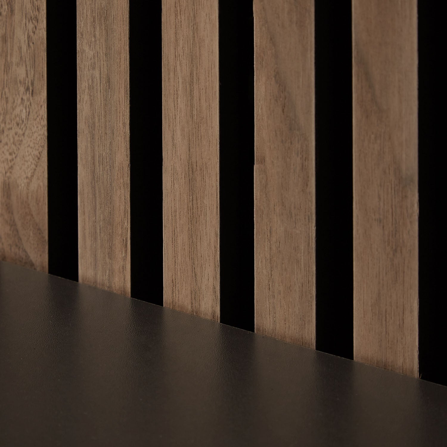 Akustikpaneele Wandpaneele 60 x 60 cm Braun Walnuss | Holz | 3D Leisten - Palo24