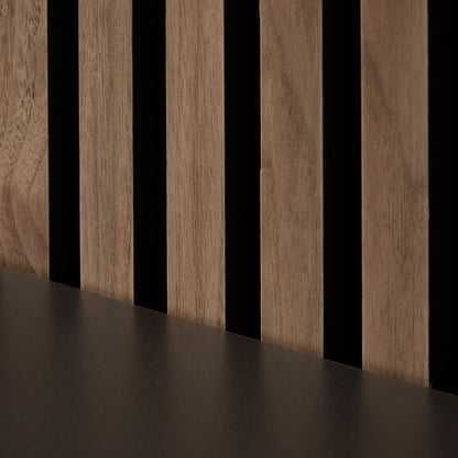 Akustikpaneele Wandpaneele 60 x 60 cm Braun Walnuss | Holz | 3D Leisten - Palo24