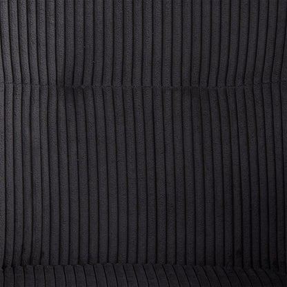 Polsterstuhl Cord Grau | einzeln | drehbar | mit Armlehnen | Küche Esszimmer Büro