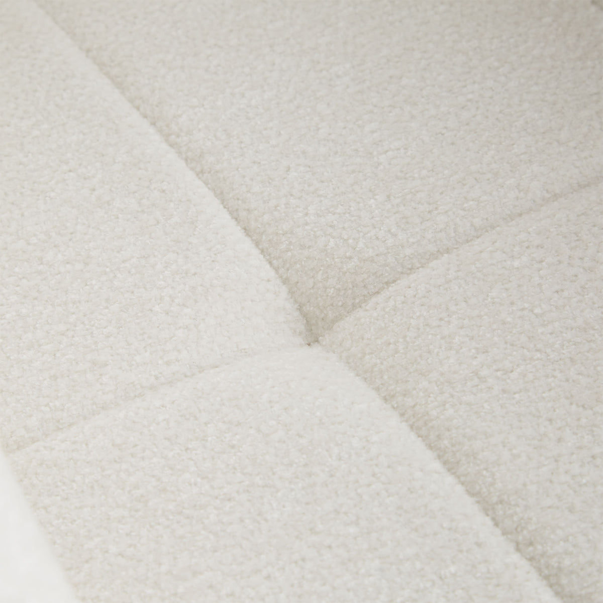 Polsterstuhl Bouclé Beige | einzeln | drehbar | mit Armlehnen | Küche Esszimmer Büro