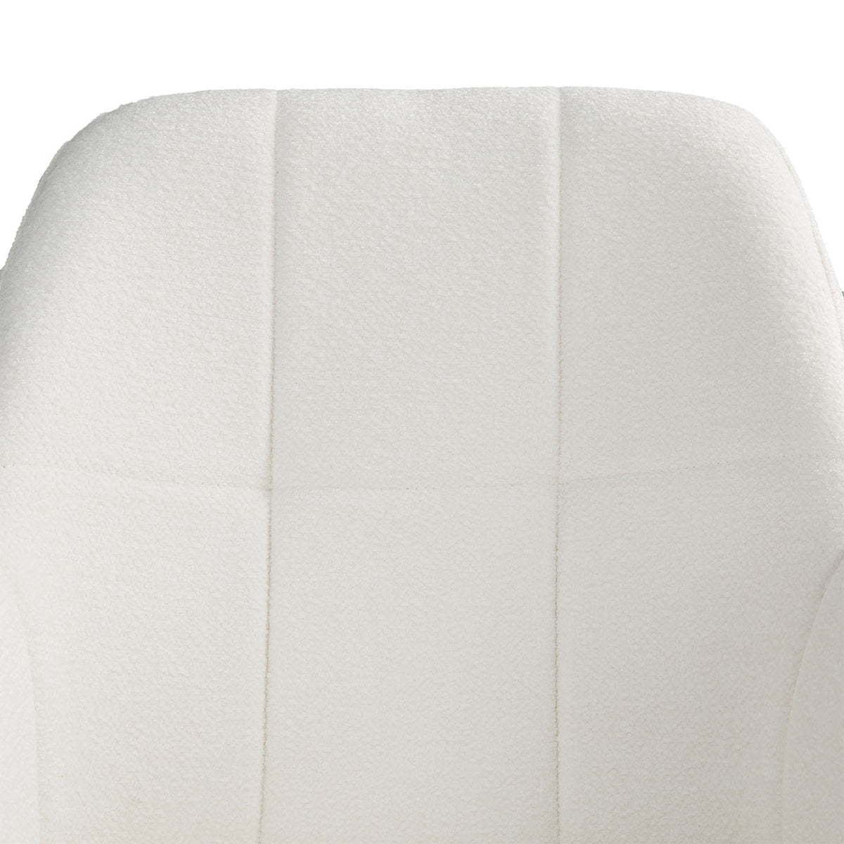 Polsterstuhl Bouclé Beige | einzeln | drehbar | mit Armlehnen | Küche Esszimmer Büro