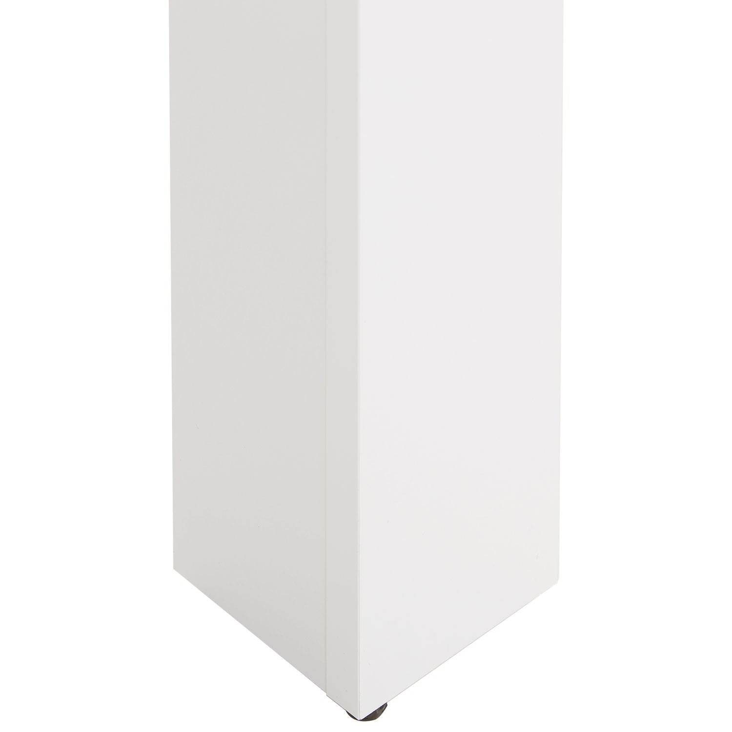 Esstisch mit 2 Stühlen Essgruppe Set Weiss Modern 90x60 cm - Palo24