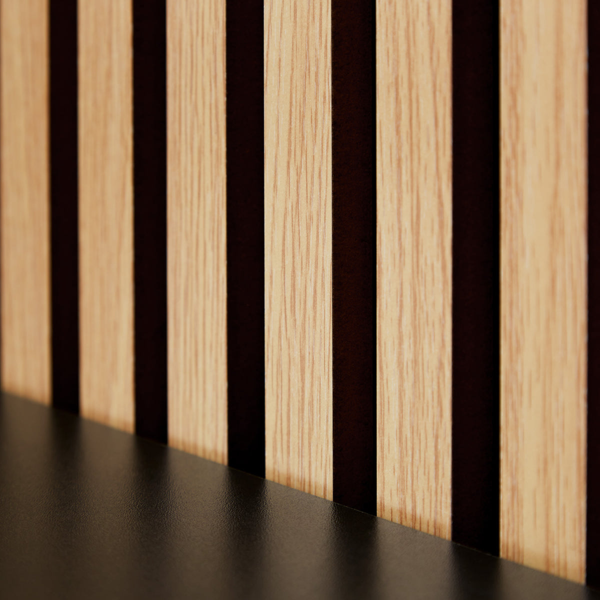 Akustikpaneele Wandpaneele 60 x 60 cm Natur Eiche Holz 3D Leisten - Palo24
