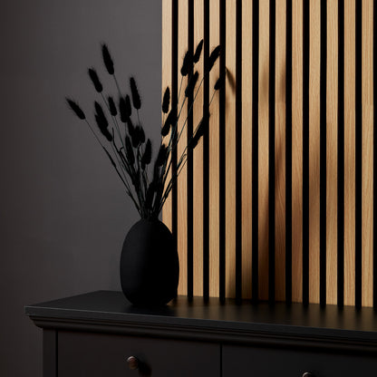 Akustikpaneele Wandpaneele 60 x 60 cm Natur Eiche Holz 3D Leisten - Palo24
