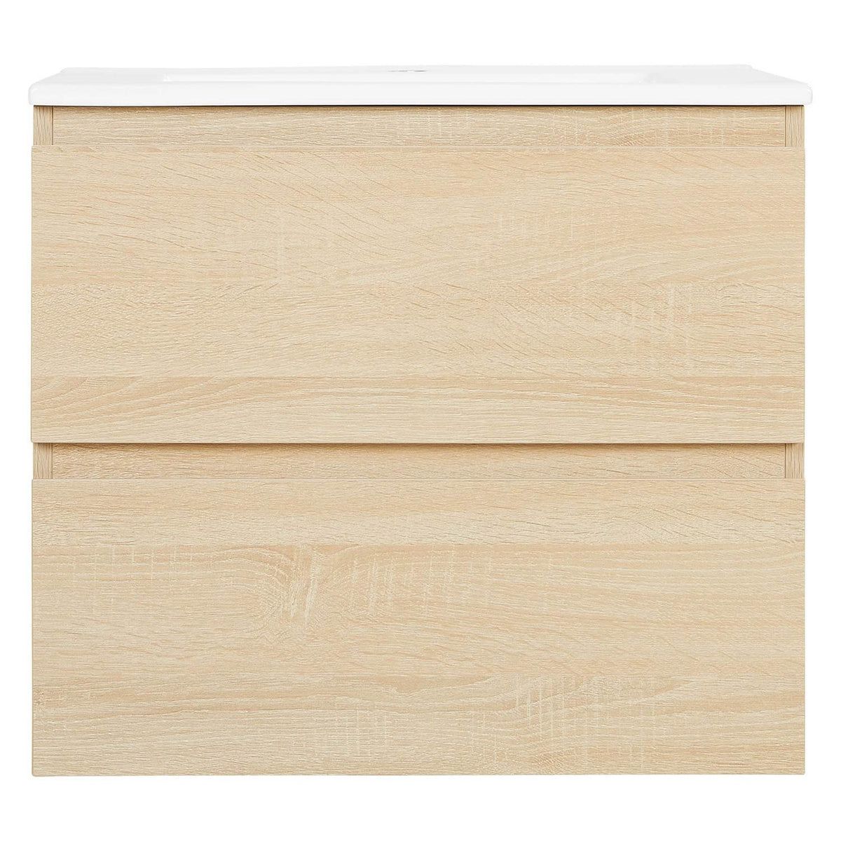 Badmöbel Set 3 tlg. Waschtisch 60 cm Holz Eiche - Palo24