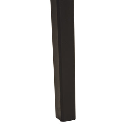 Gartenstuhl mit Armlehnen 4er Set Gartensessel Schwarz Stühle Kunststoff