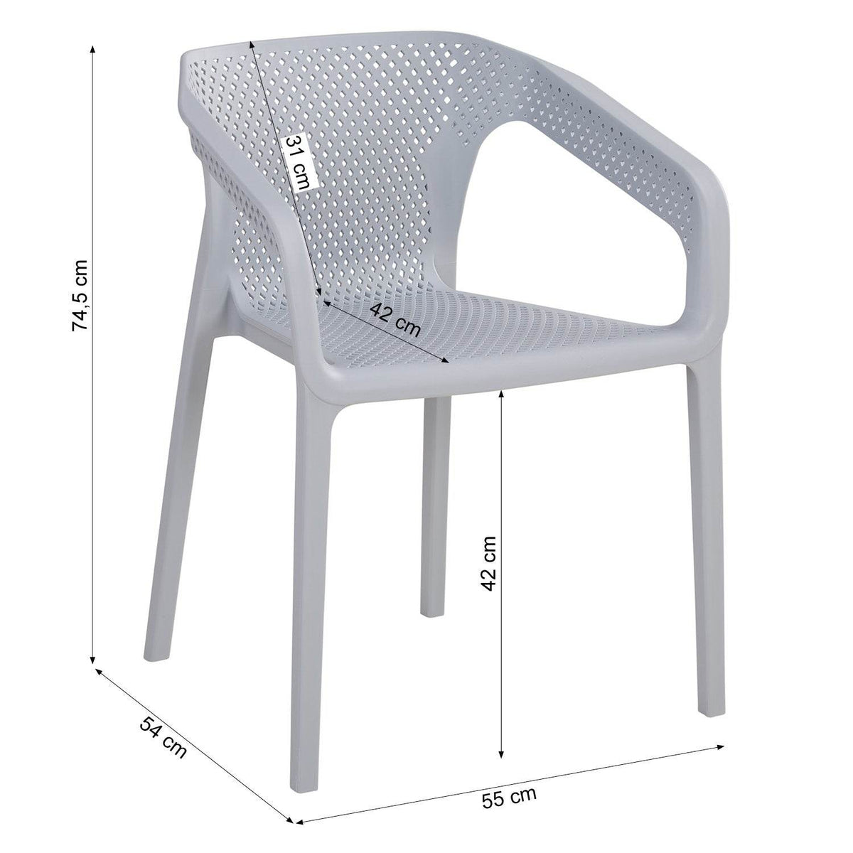 Balkonmöbel Sitzgruppe Garten Set Loungemöbel Grau - Palo24