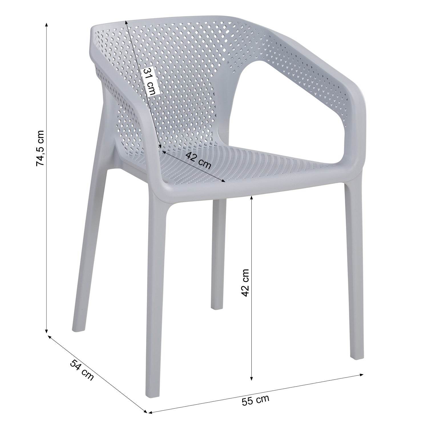 Balkonmöbel Sitzgruppe Garten Set Loungemöbel Grau - Palo24