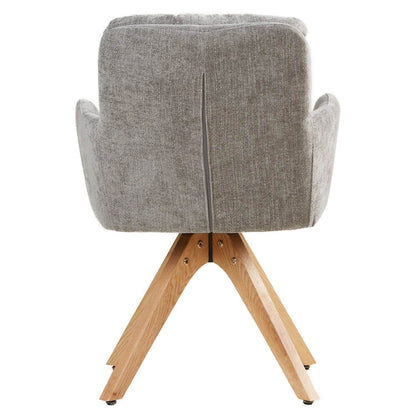 Polsterstuhl Esszimmerstuhl Drehstuhl Samt Grau - Palo24