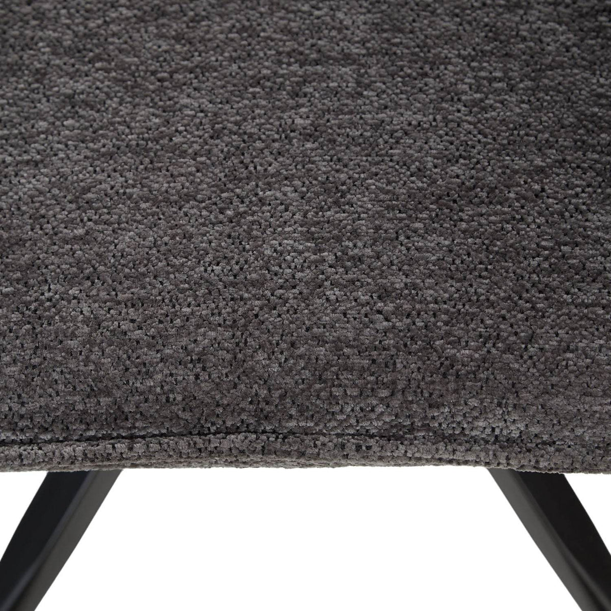 Esszimmerstuhl Drehbar Armlehne Chenille Grau - Palo24