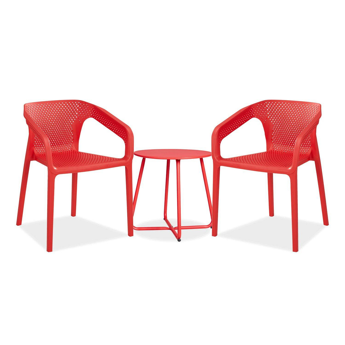 Balkonmöbel Set Sitzgruppe Garten Set Loungemöbel Rot - Palo24